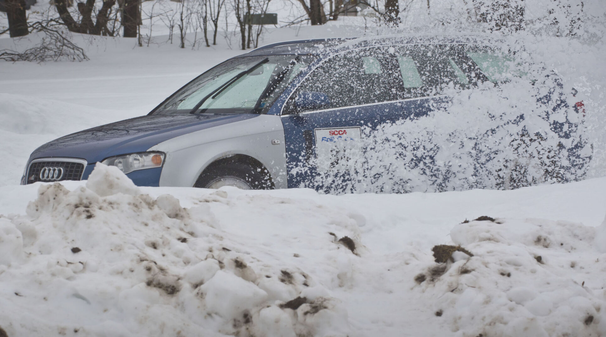 RallyCross racers battle snow, slush, mud